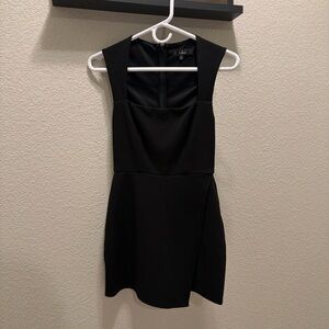 Lulu's Classic Black Mini Dress